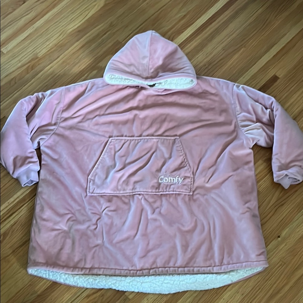 Comfy USA Pink Hooded Sweatshirt